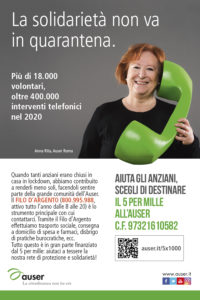 Campagna 5 per mille 2021 Auser