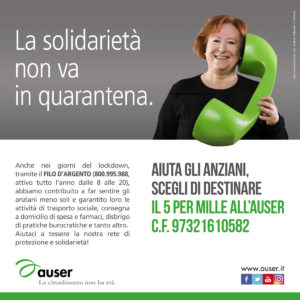 Campagna 5 per mille 2021 Auser